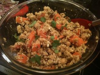 Moroccan Couscous and Smokey-Paprika Honey Roasted Carrot Salad
