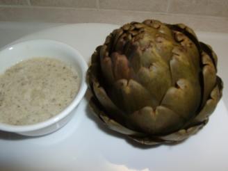 Steamed Artichokes With Garlicky Dipping Sauce