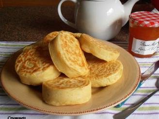 Old Fashioned Home-Made English Crumpets for Tea-Time