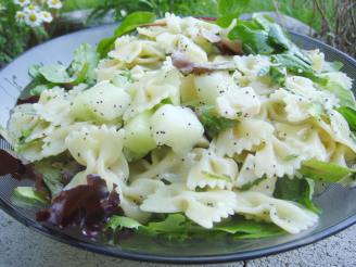 Bow Tie Pasta Salad With Fontina and Melon
