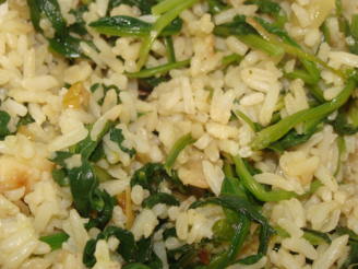 Spinach Rice -- Spanakorizo