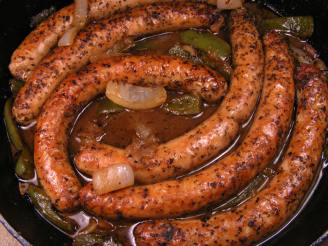 Beer-Braised Bratwursts With Onion