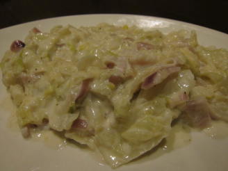 Creamed Cabbage With Red Onion