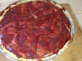 Strawberry Rhubarb Custard Pie - Rich Version