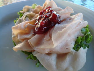 Turkey and Lingonberry Open Faced Sandwiches