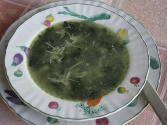 Spinach Egg Drop Noodle Soup