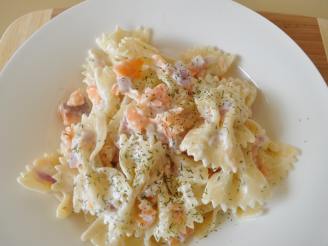 Bow Tie Pasta With Smoked Salmon and Cream Cheese