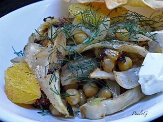 Roasted Fennel With Chickpeas