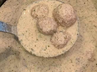 Madzoon Ov Kufteh (Meatball Yogurt Soup)