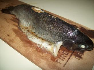Plank Baked Rainbow Trout