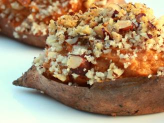 Twice Baked Bourbon-Hazelnut Sweet Potatoes