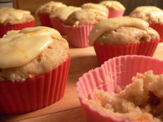 Carrot Cake Cupcakes With Orange Icing (Flat Belly Diet Recipe)