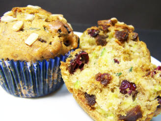 Fruit and Nut Zucchini Muffins