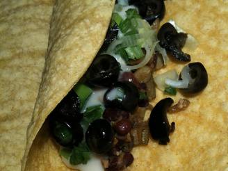 Black Bean, Zucchini, & Olive Tacos
