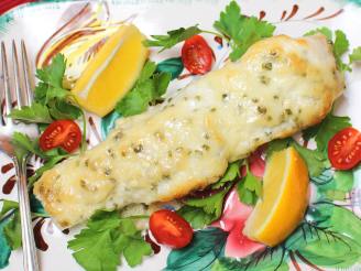 Blue Cheese Baked Halibut