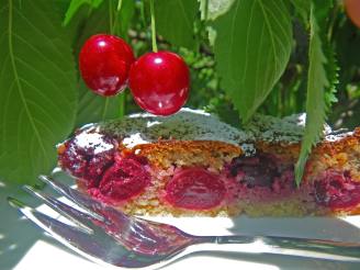 Italian Old Fashioned Cherries Cake or Dolce Di Ciliegie