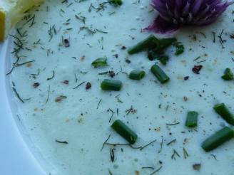 Cucumber and Chive Soup With Lemon and Dill