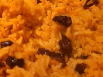 Geelrys (South African Yellow Rice With Raisins)