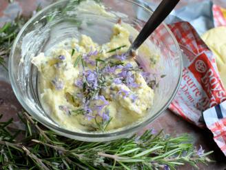 Butter With Rosemary or Other Edible Flowers