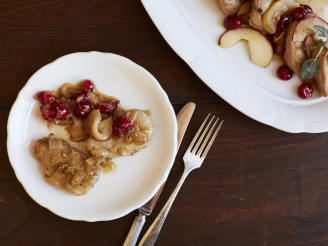 Pork Medallions With Cranberries and Apples