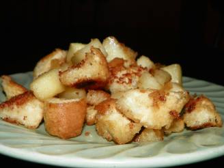 Fried Apples and Bread Slices