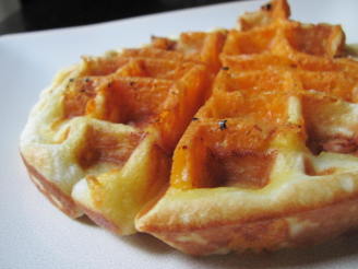 Smoked Chicken and Cheddar Buttermilk Waffles