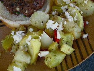 Potatoes, Feta Cheese and Peppers Delight