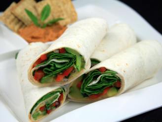 Hummus and Grilled Veggie Wrap