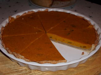 Golden Pumpkin Custard Pie