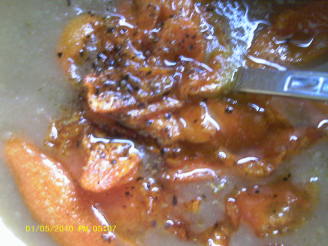 Potato Rosemary Soup With Crispy Carrots