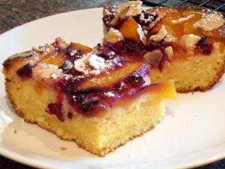 Peach - Raspberry Almond Cake