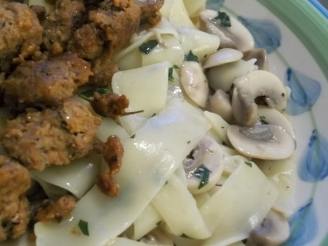 Pappardelle With Mushroom Sauce