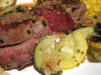 W W Peppered Steak With Brandy-Mustard Sauce - 5 Pts.