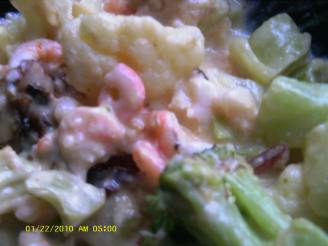Broccoli Cauliflower Shrimp Casserole
