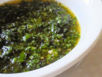 Parsley, Olive Oil, and Garlic Sauce