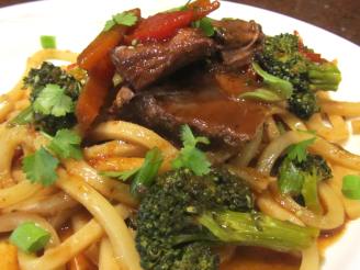 Asian Chuck Pot Roast With Veggies and Udon Noodle