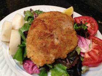 Chicken Milanese With Baby Spring Greens