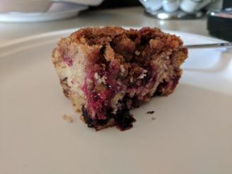 Streusel Topped Triple Berry Coffee Cake