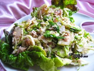 Brussels Sprout Salad With Walnuts