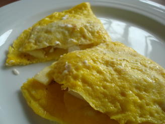 Apple, Amaretto, Cream Cheese Omelet for Two