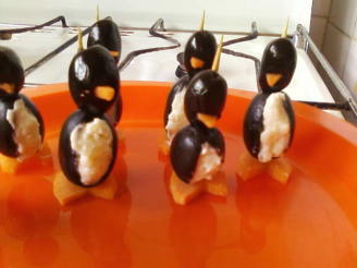 Cream Cheese Penguins