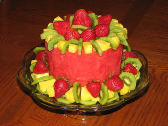 Fruit Cake (Fresh Fruit in the Shape of a Cake)