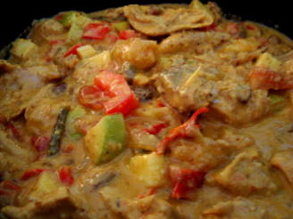 Fast Fruity Chicken Curry. (The All American Way)