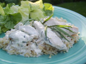 Poached Chicken With Tarragon
