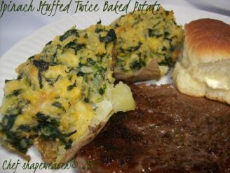 Spinach Stuffed Twice Baked Potatoes