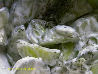 Cucumbers in Dill Cream