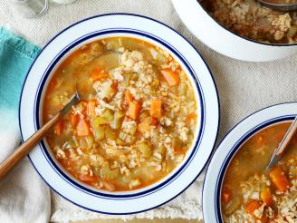 Ground Turkey and Rice Soup