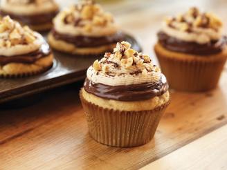 Chocolate Hazelnut and Peanut Butter Cupcakes