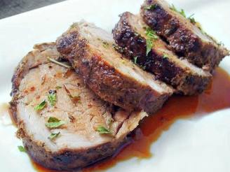 Roasted Pork Tenderloin With Balsamic-Red Currant Sauce