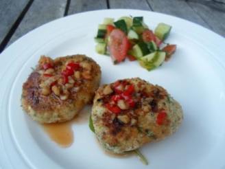 Asian Style Chicken & Cashew Cakes